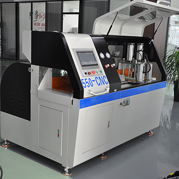 山东辛总选购日意嘉550分离式拉尾料铝材切割机成功